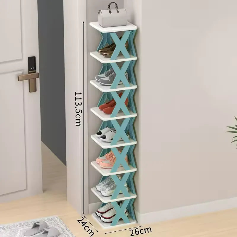 X Shaped Folding Shoe Rack — Holds 30 Pairs