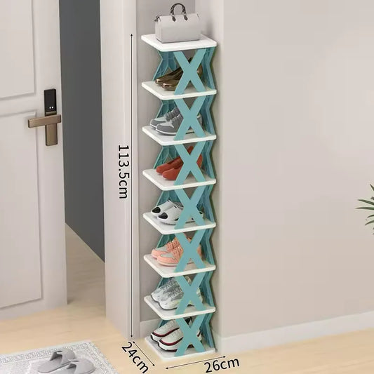 X Shaped Folding Shoe Rack — Holds 30 Pairs