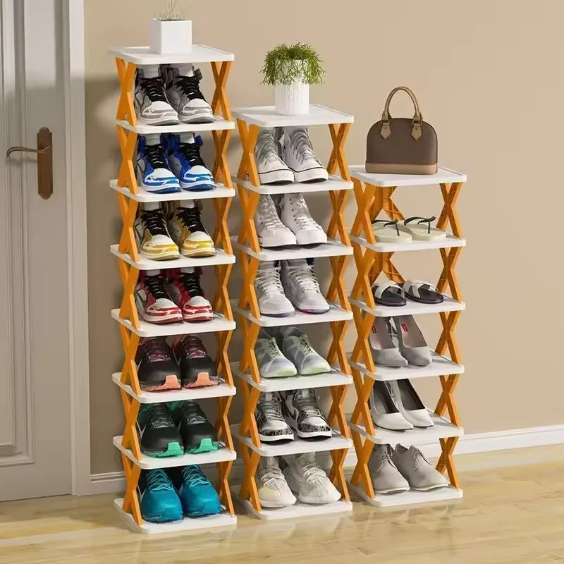 X Shaped Folding Shoe Rack — Holds 30 Pairs