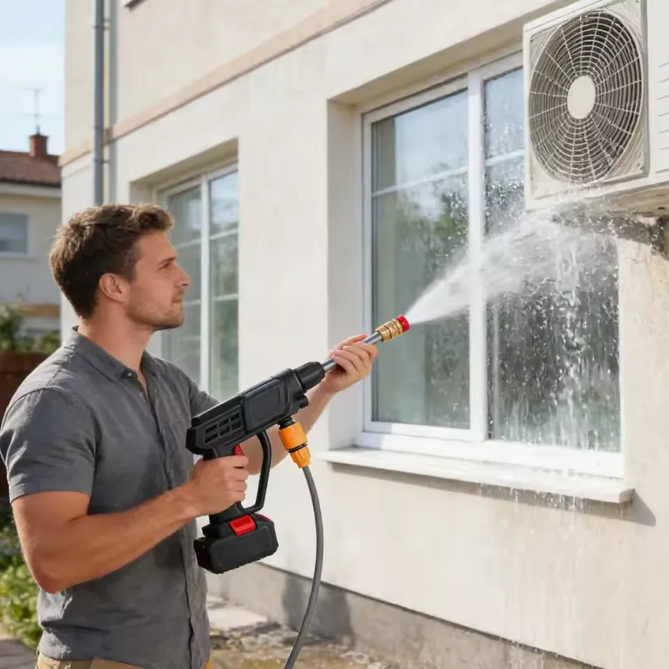 High Pressure Water Cleaning Gun⚡ Powerful 60 Bar Motor — Clean in Half the Time