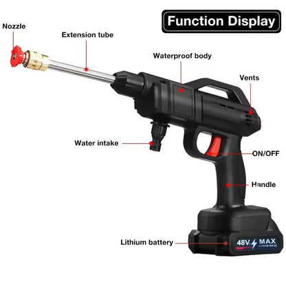 High Pressure Water Cleaning Gun⚡ Powerful 60 Bar Motor — Clean in Half the Time